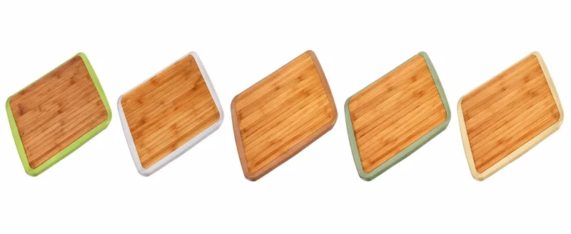 Bamboo bread board with base