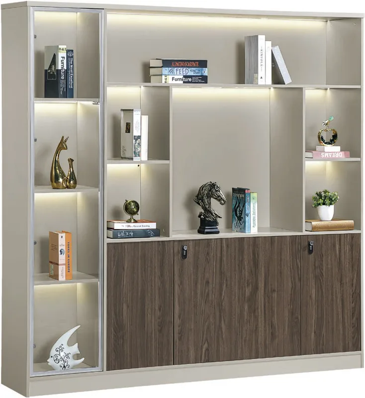 3-door bookcase