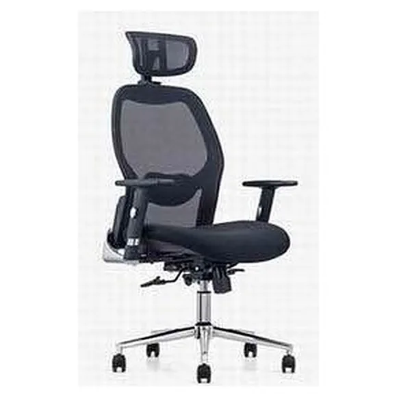 Ergonomic mesh chair with headrest and lumbar support