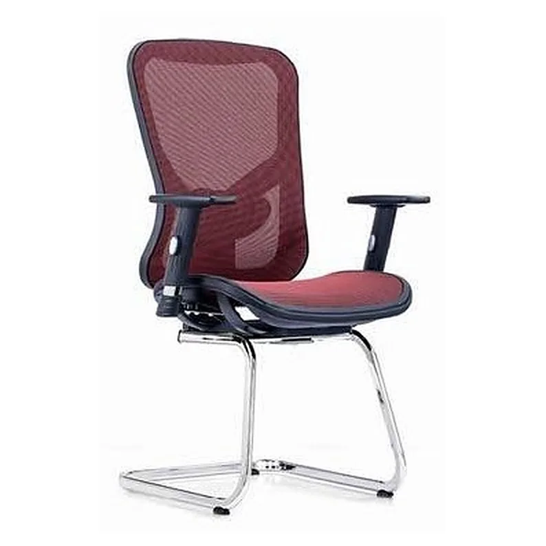 Full-mesh visitor chair with cantilever base