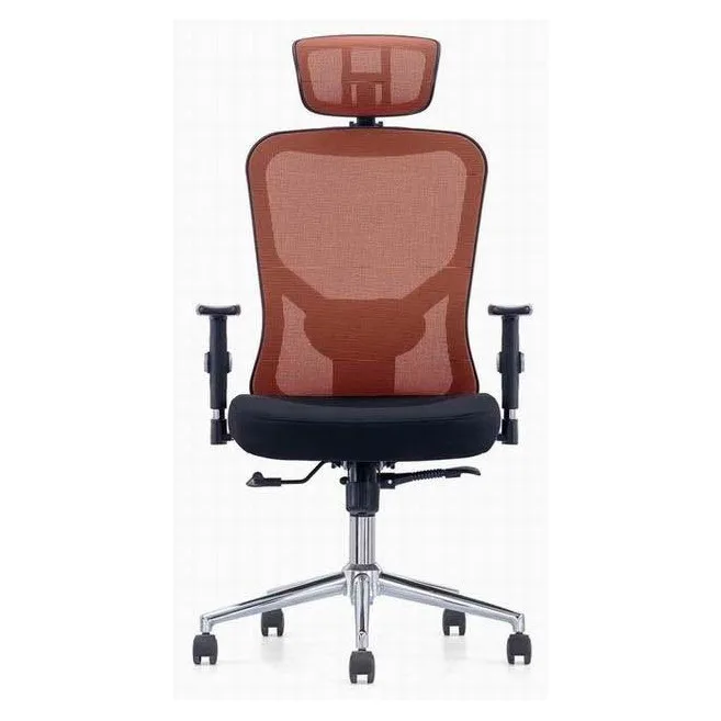 Ergonomic mesh chair with headrest and padded seat