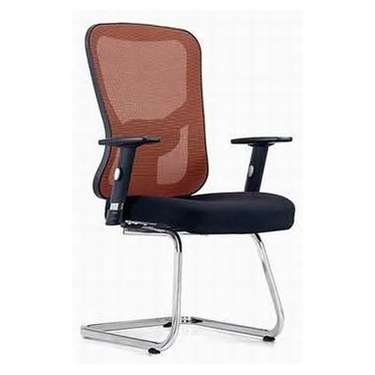 Visitor chair with mesh back and cantilever base