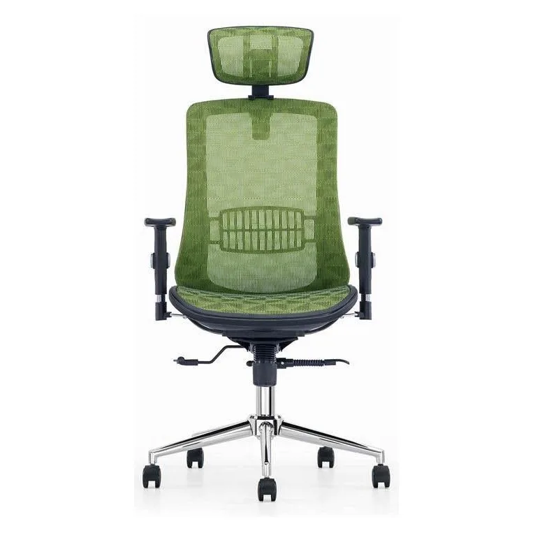Ergonomic full-mesh chair with headrest