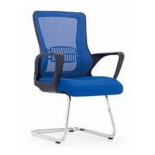 Visitor chair with mesh back and cantilever base
