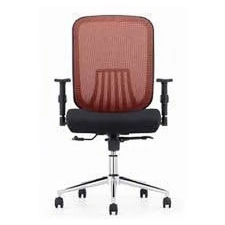 Mid-back mesh office chair with padded seat