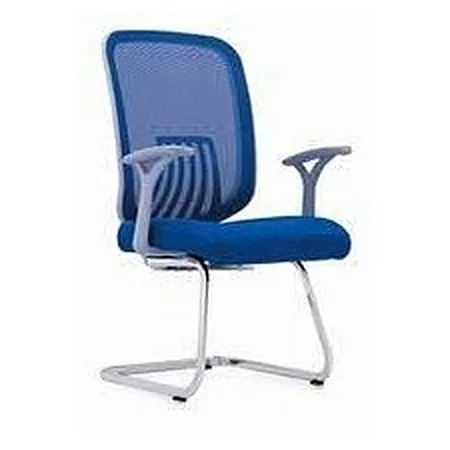Visitor chair with mesh back and cantilever base