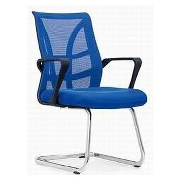 Visitor chair with mesh back and cantilever base