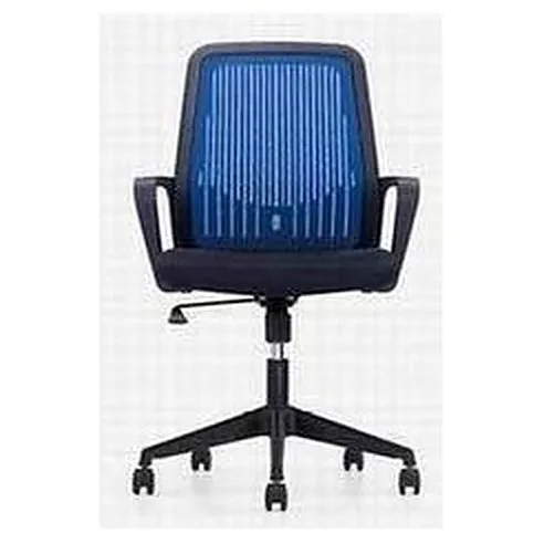 Mid-back mesh task chair, blue