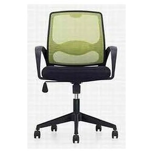 Mid-back mesh task chair, lime green