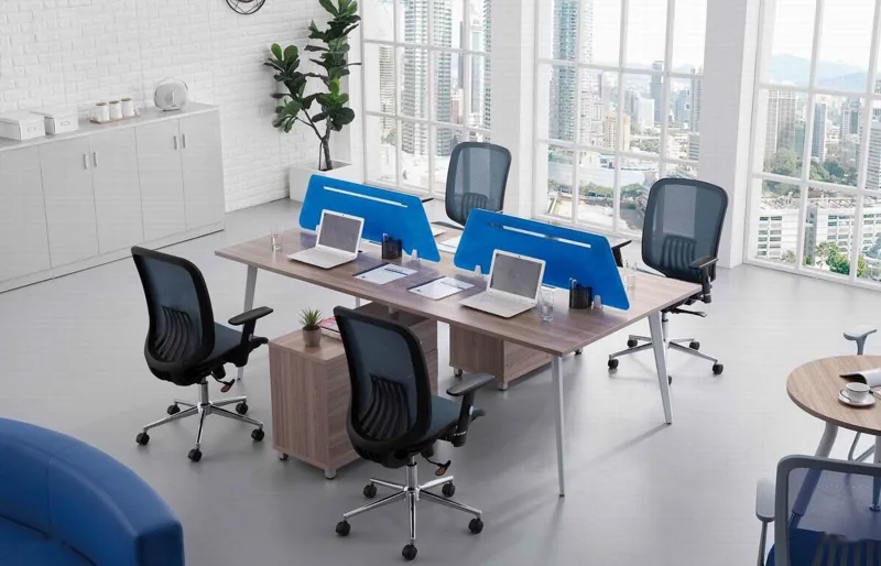 4-person bench workstation 240 cm