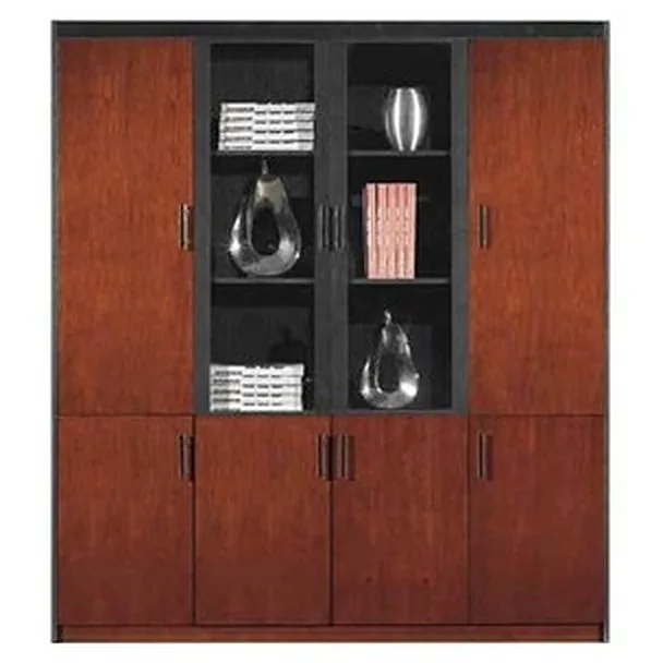 Office cabinet 180 cm with glass doors