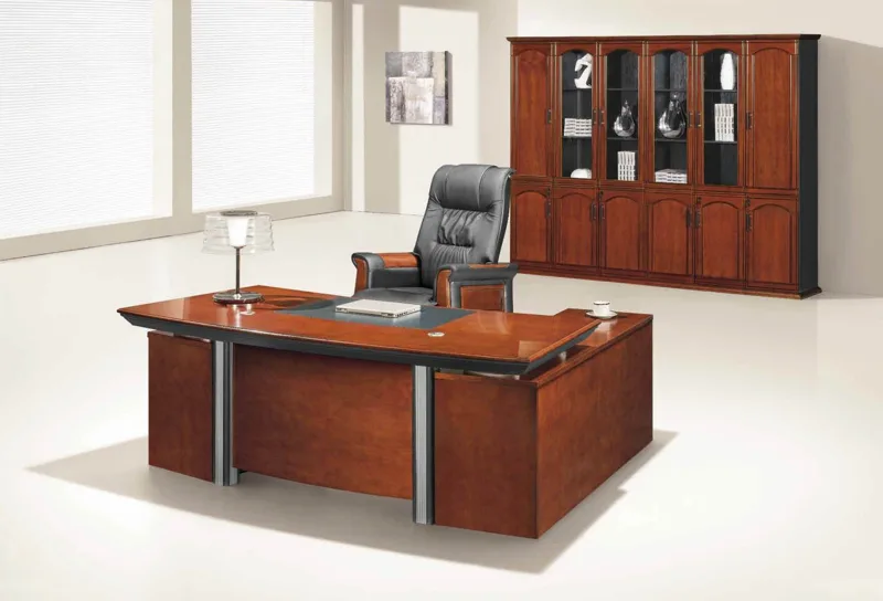 Office bookcase cabinet 270 cm with glass doors