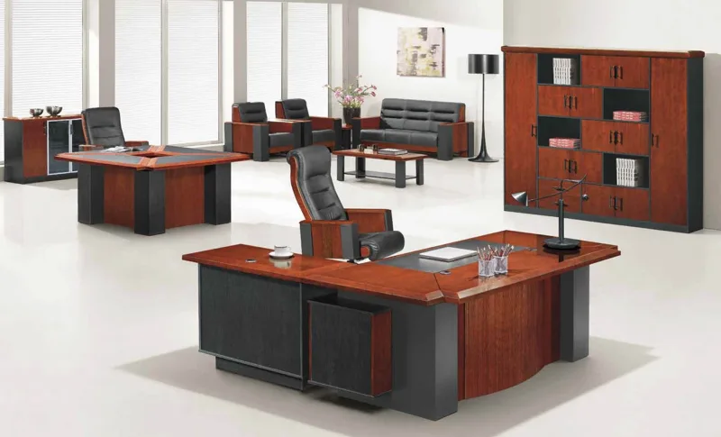 L-shaped executive desk 220 cm