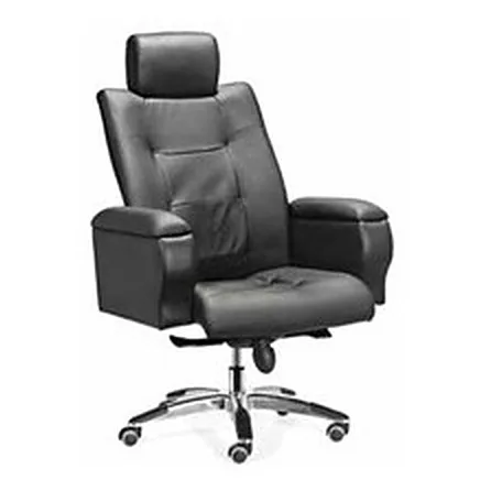 High-back executive chair with headrest