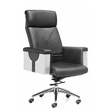 High-back executive chair, black