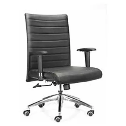 Medium-back executive chair, black