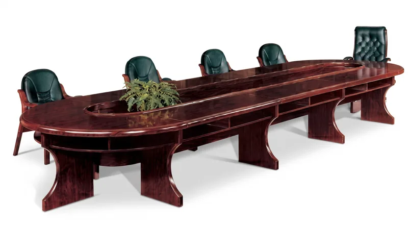 Oval conference table 6 m, mahogany