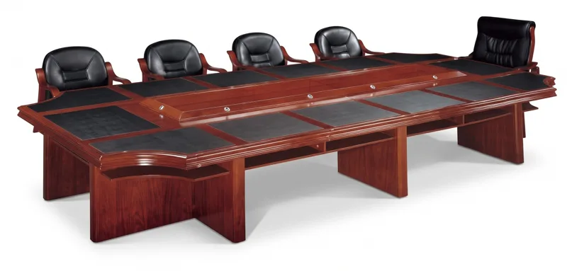 Two-tier conference table 10 m, mahogany