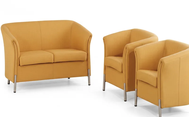Black leather sofa set 3+1+1