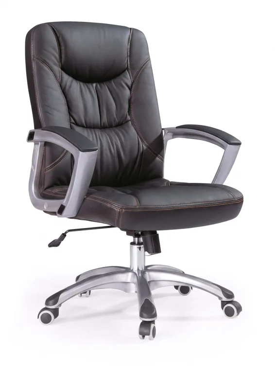 Mid-back office chair, black