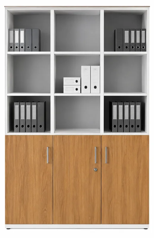 Office cabinet 1.8 m with glass doors