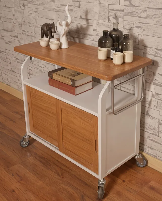 Mobile credenza 95 cm with sliding doors