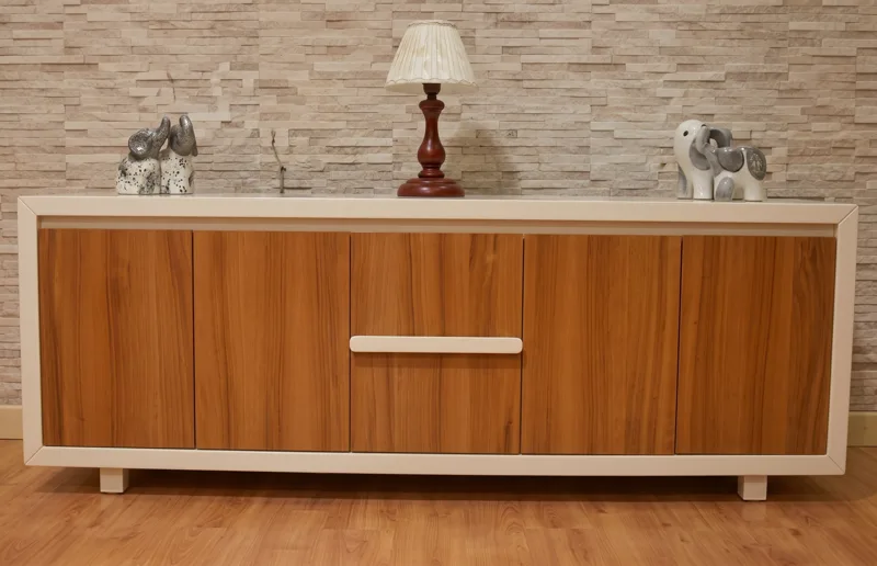 Office credenza 2.0 m with doors and drawer