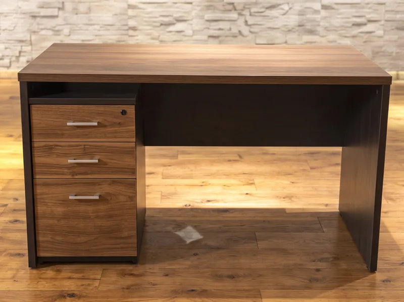 Clerk desk 1.4 m with 3-drawer pedestal