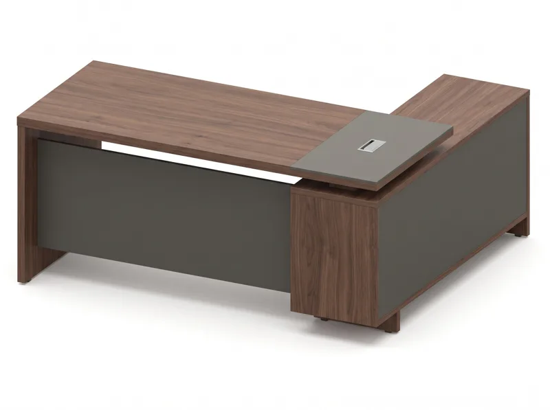 Office desk 1.6 m with right return