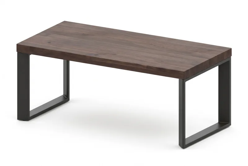 Coffee table 1.2 m with metal legs