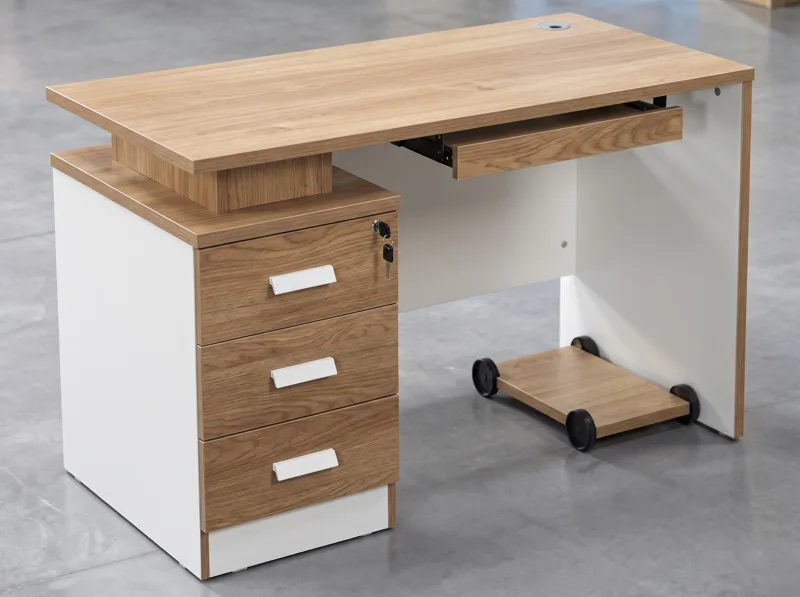 Office desk 1.4 m with 3-drawer pedestal