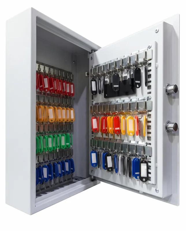 Wall-mounted key cabinet