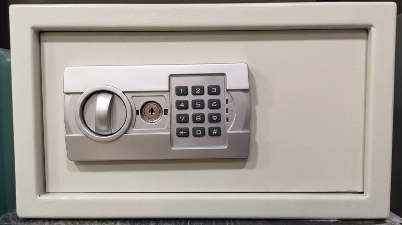 Hotel room safe, electronic keypad