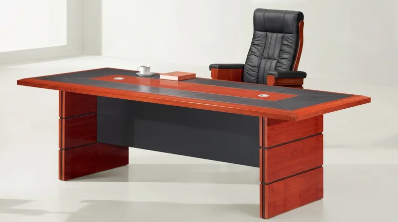 Meeting table 2.4 m, cherry veneer