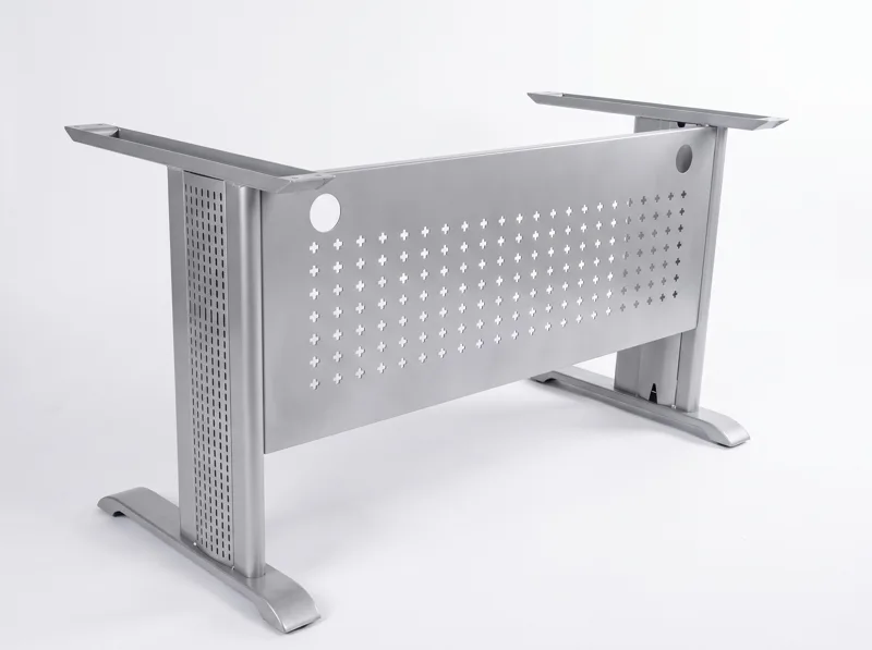 Steel-frame desk 1.40 m with mobile pedestal