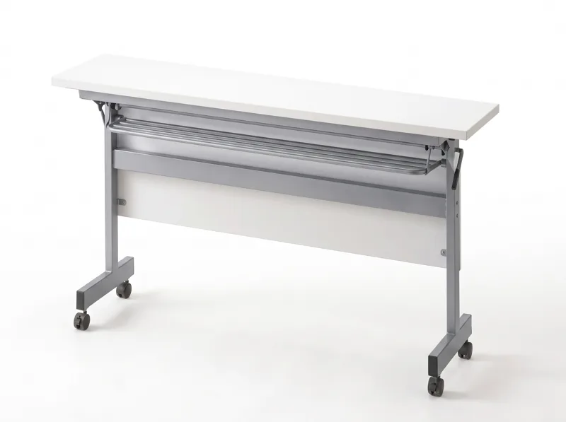 Folding training table 1.20 m on castors