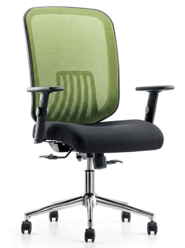 Mesh task chair with adjustable armrests