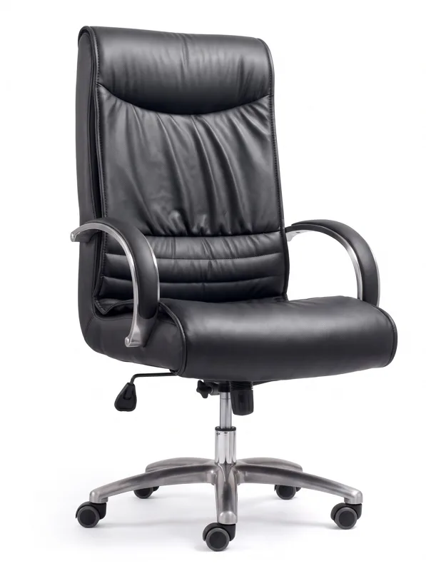 Executive chair with aluminium base