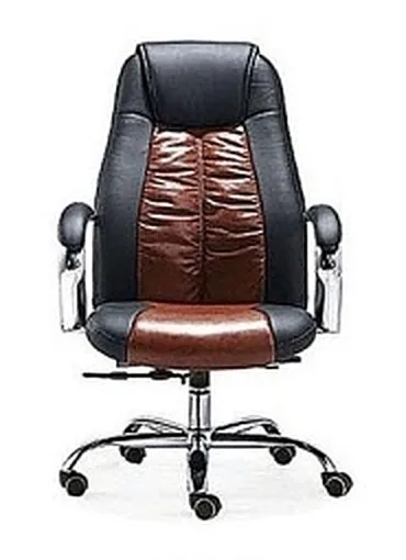 Low-back PU office chair, all black