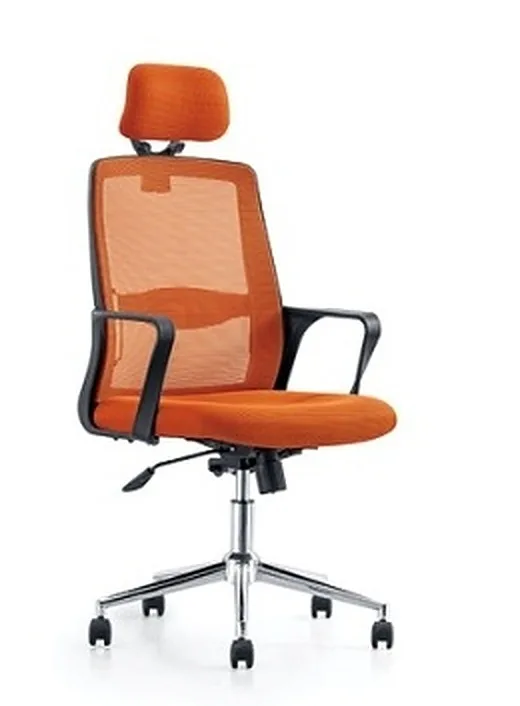 Mesh office chair with headrest, colour options