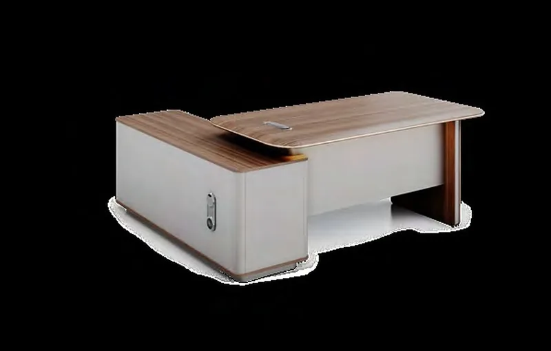 Executive desk with side return cabinet