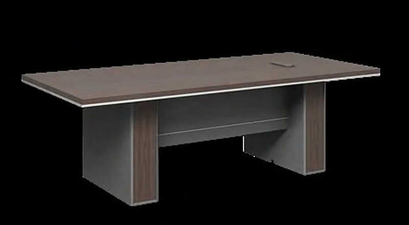 Meeting table with panel legs
