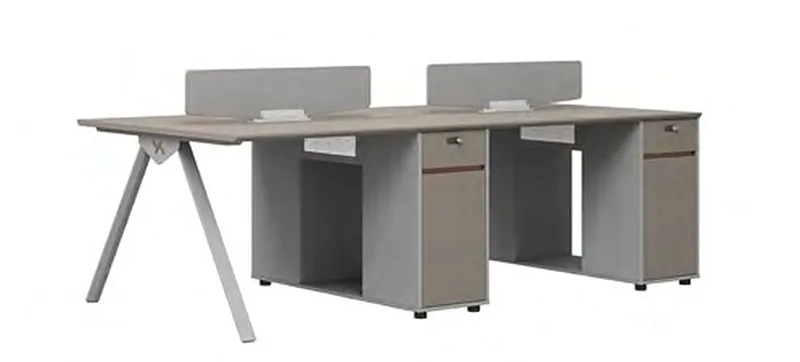 4-person workstation with screens