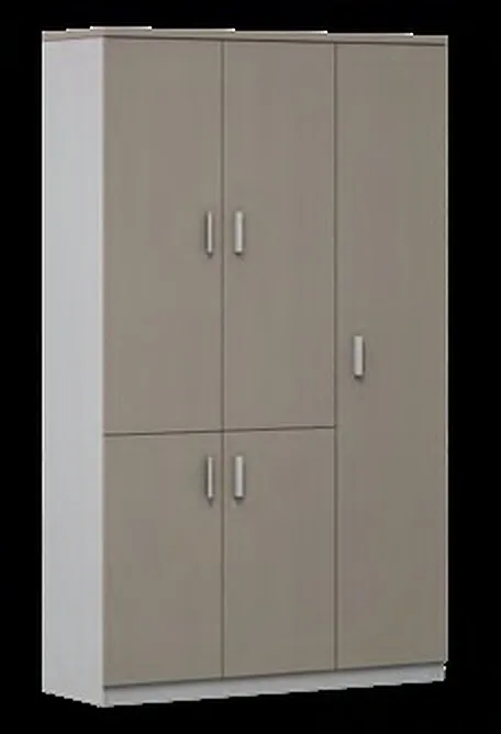 Tall filing cabinet with 5 doors