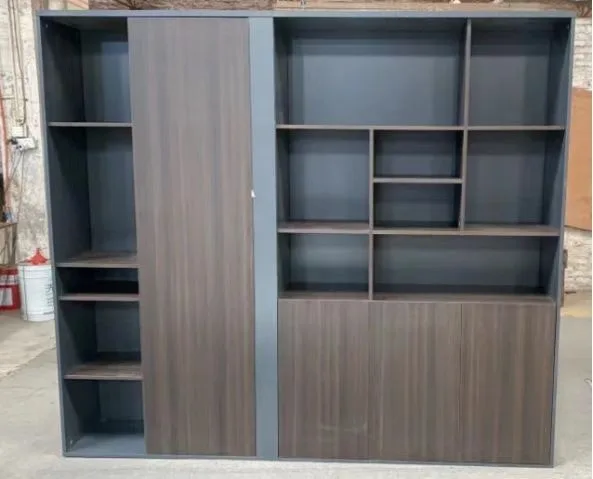 Bookcase 2.2 m, smoked wood