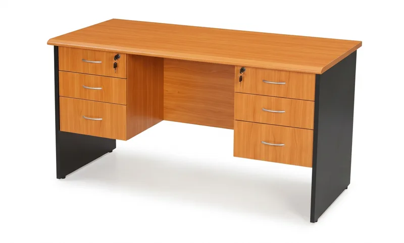 Office desk 1.4 m with double pedestal