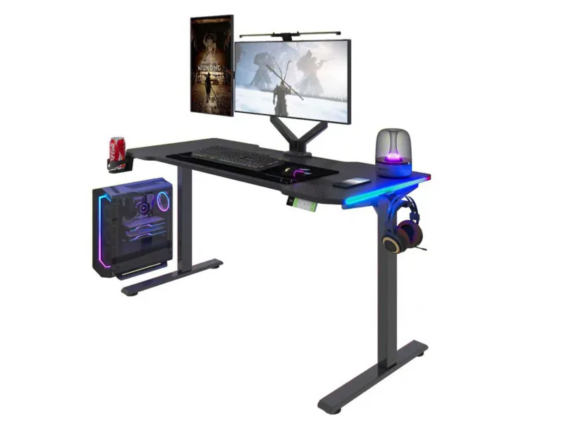 Gaming Height Adjustable Desk with RGB