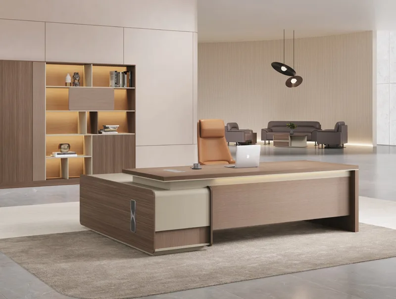 Financial Desk with Cabinet - Swedish Series