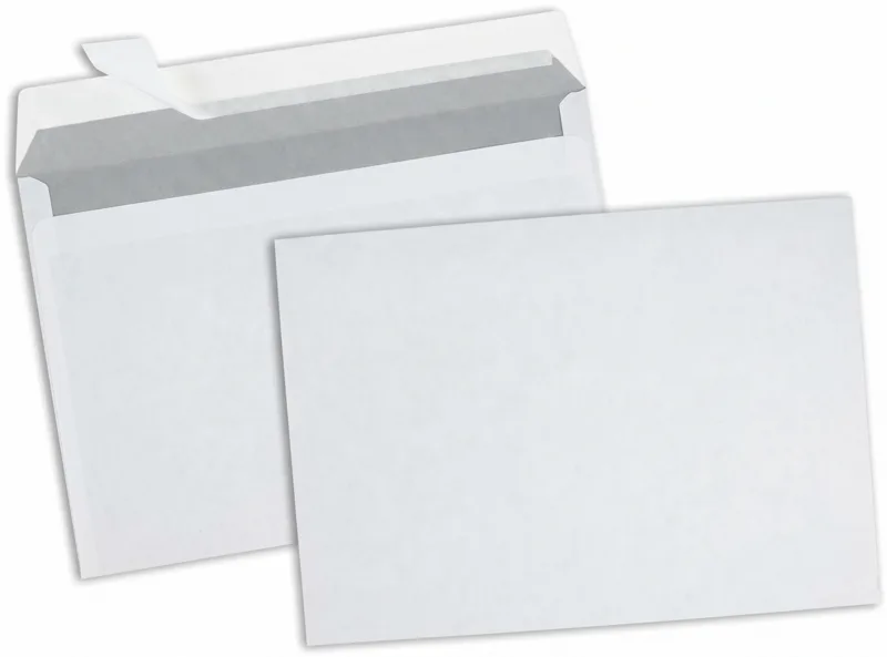 GPV white self-seal envelopes 162 × 229 mm, pack of 50