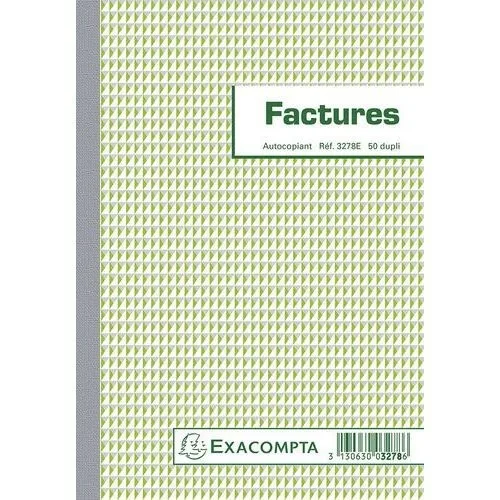 Exacompta carbonless invoice book 21 × 14.8 cm, 50 duplicates